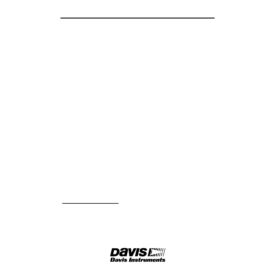 DAVIS Weather Echo/Echo Plus (7602, 7603) User Manual | Page 24 / 24