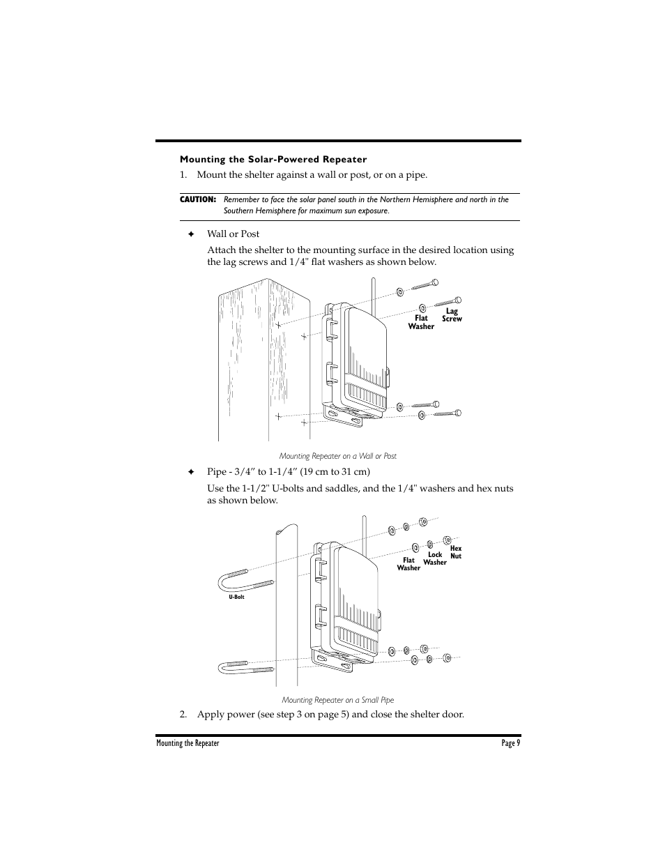 DAVIS Wireless Repeater WITH SOLAR OR AC-POWER User Manual | Page 9 / 16