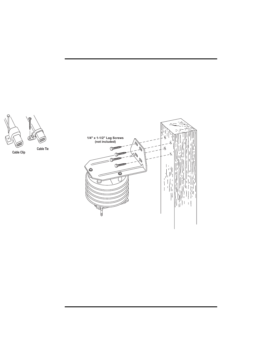 Mounting on a vertical surface | DAVIS Wireless Temp/Hum Station, 2003 & newer User Manual | Page 9 / 12