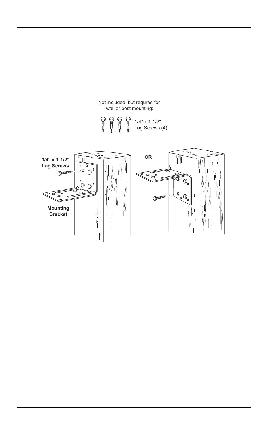 Mounting on a post or wall | DAVIS Wireless Temp/Hum Station Fan Asp., 2003 & newer User Manual | Page 14 / 20