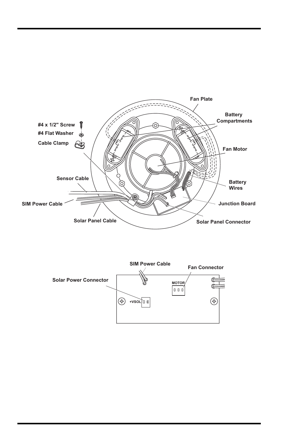 Powering the fan | DAVIS Wireless Temp/Hum Station Fan Asp., 2003 & newer User Manual | Page 4 / 20