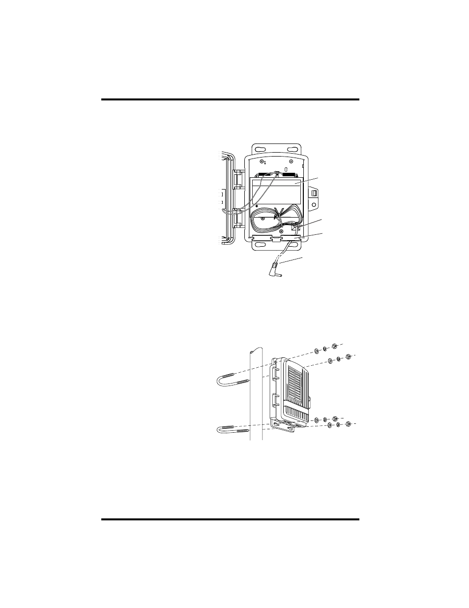 Securing the power cable, Mounting the solar power kit on a pole | DAVIS Solar Power Kit for Wireless Vantage Stations User Manual | Page 2 / 4