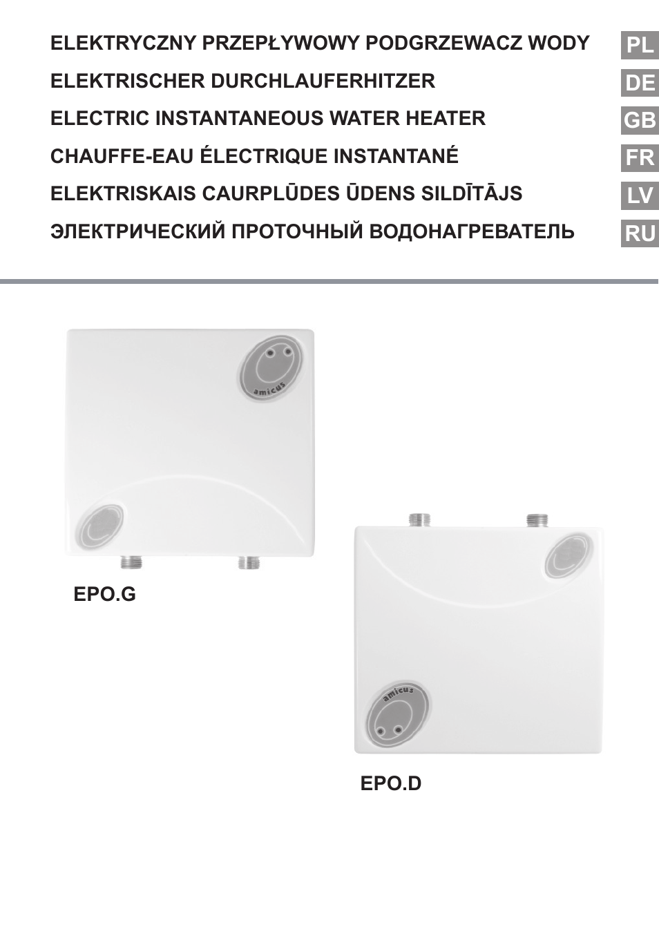 KOSPEL EPO Amicus User Manual | 28 pages