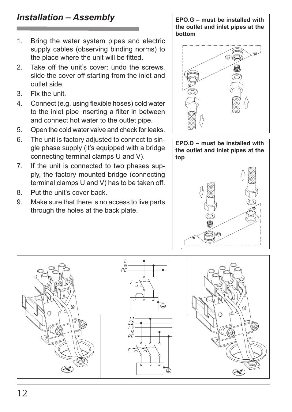 Installation – assembly | KOSPEL EPO Amicus User Manual | Page 12 / 28