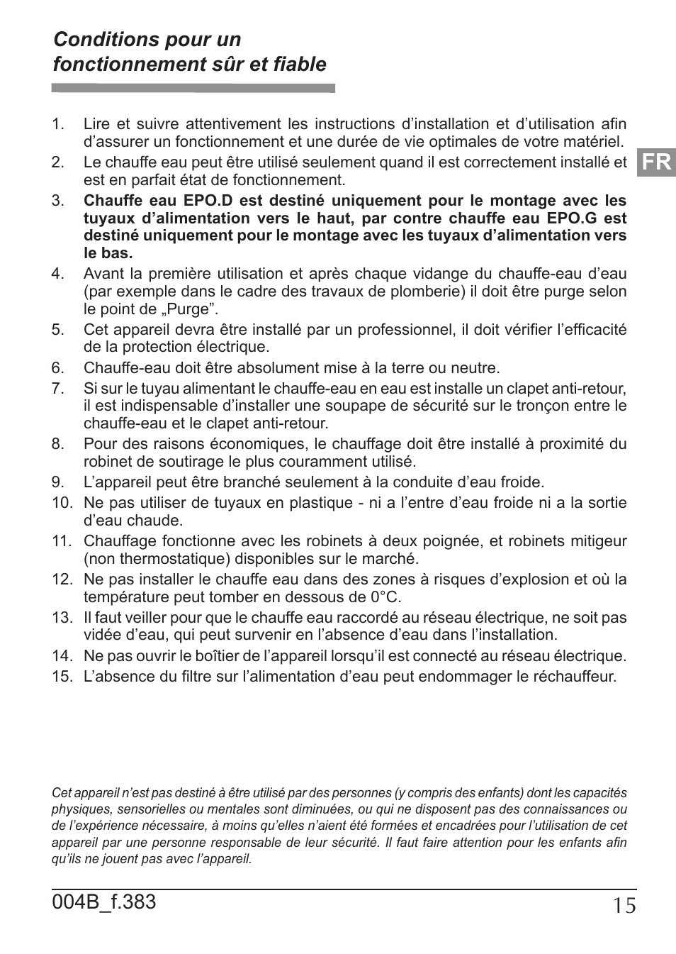 KOSPEL EPO Amicus User Manual | Page 15 / 28