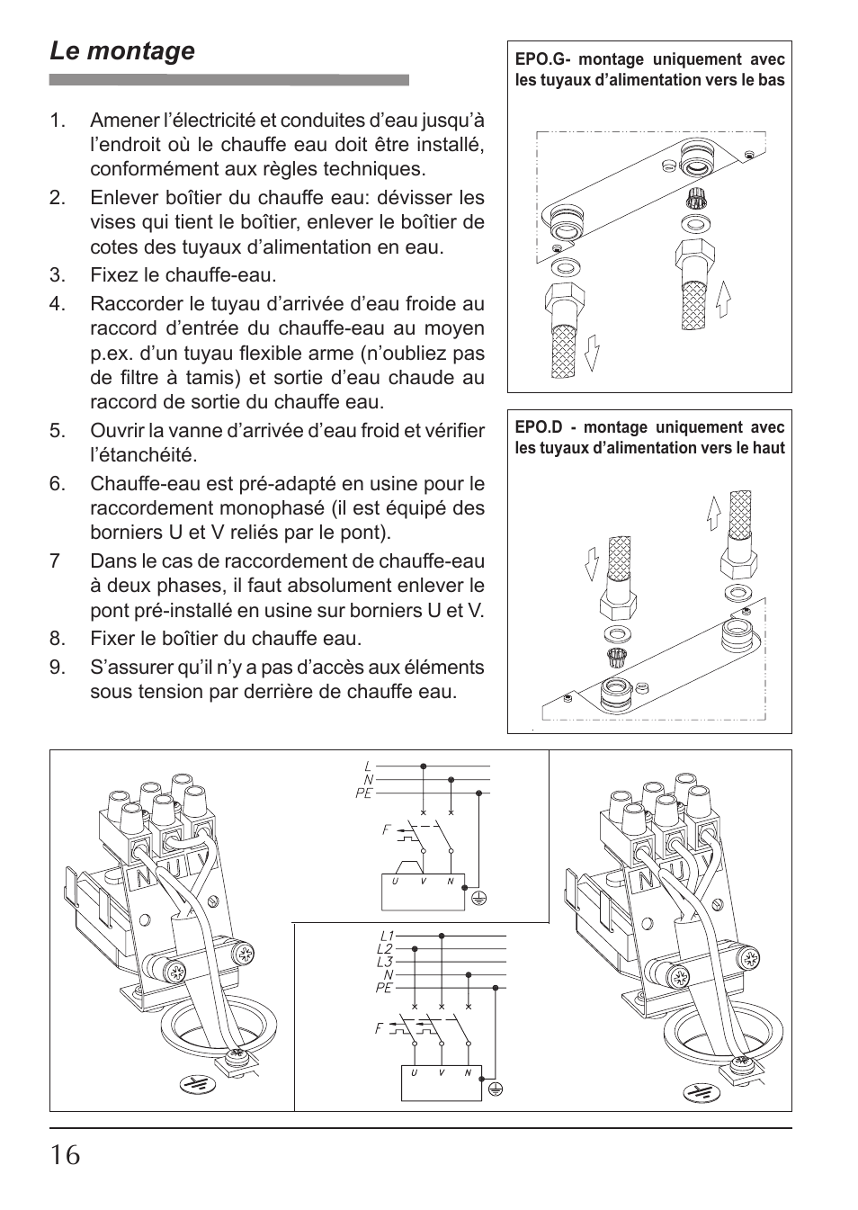 Le montage | KOSPEL EPO Amicus User Manual | Page 16 / 28