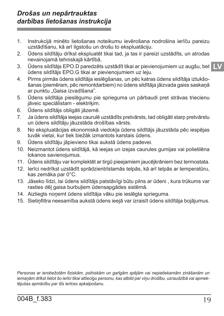 KOSPEL EPO Amicus User Manual | Page 19 / 28