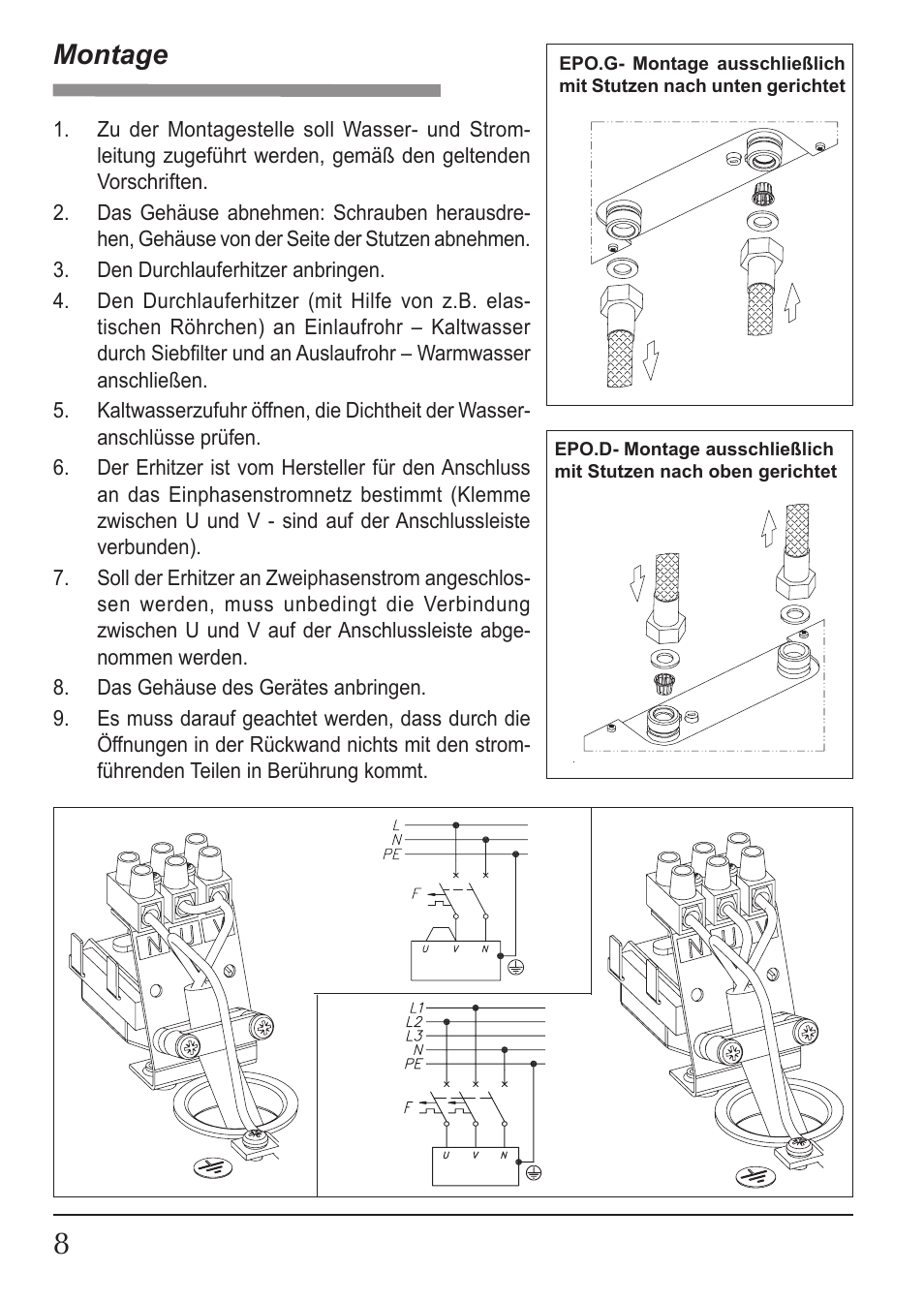 Montage | KOSPEL EPO Amicus User Manual | Page 8 / 28