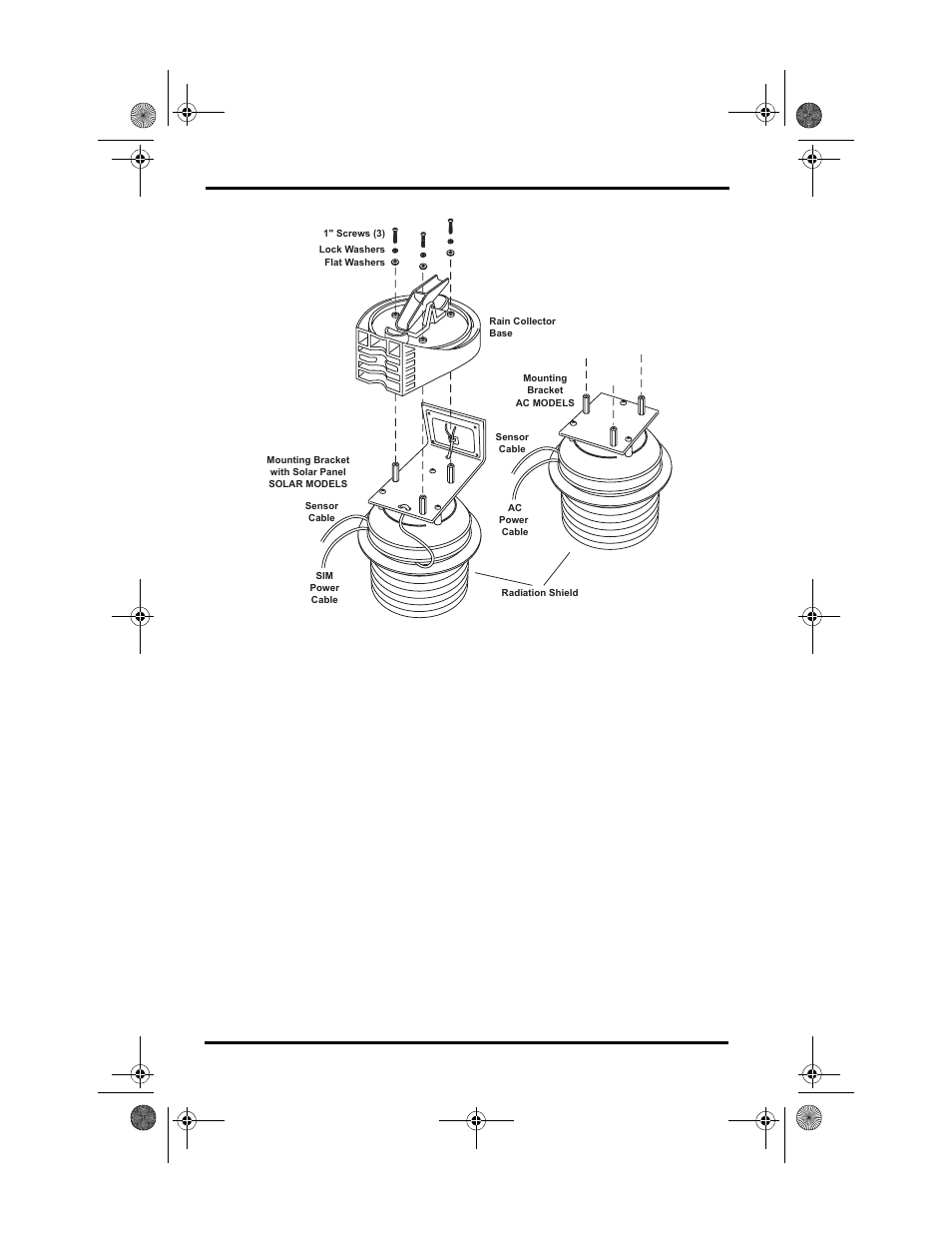 Remove the cardboard packing insert and discard, Removing the rain collector base | DAVIS Vantage Pro ISS Retrofit Kit for Fan-Aspirated Station User Manual | Page 14 / 24