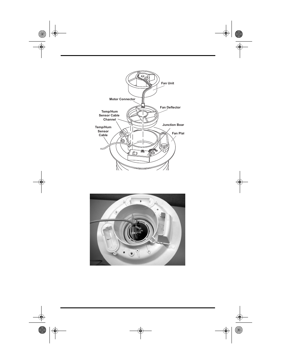 Procedure 3. mount the new temp/hum module, Installing the temp/hum module | DAVIS Vantage Pro ISS Retrofit Kit for Fan-Aspirated Station User Manual | Page 16 / 24