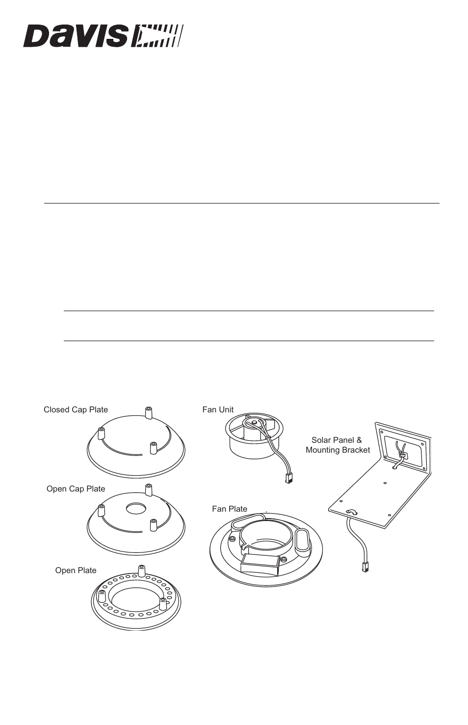 DAVIS Vantage Pro/Pro Plus: Daytime Fan Asp. Radiation Shield Kit User Manual | 16 pages