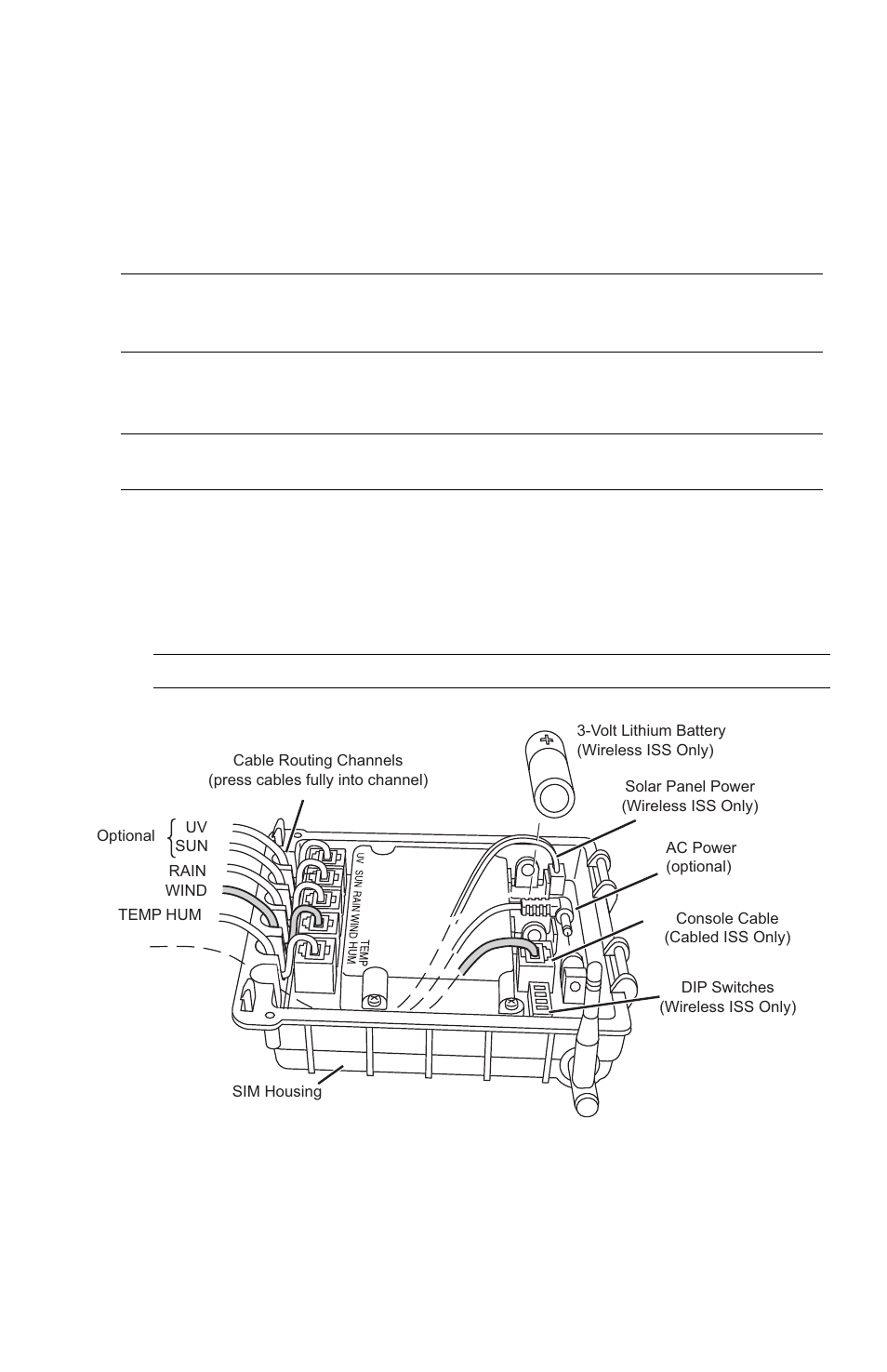 Installing the daytime fan kit, Put console in setup mode, Take down the iss | DAVIS Vantage Pro/Pro Plus: Daytime Fan Asp. Radiation Shield Kit User Manual | Page 3 / 16