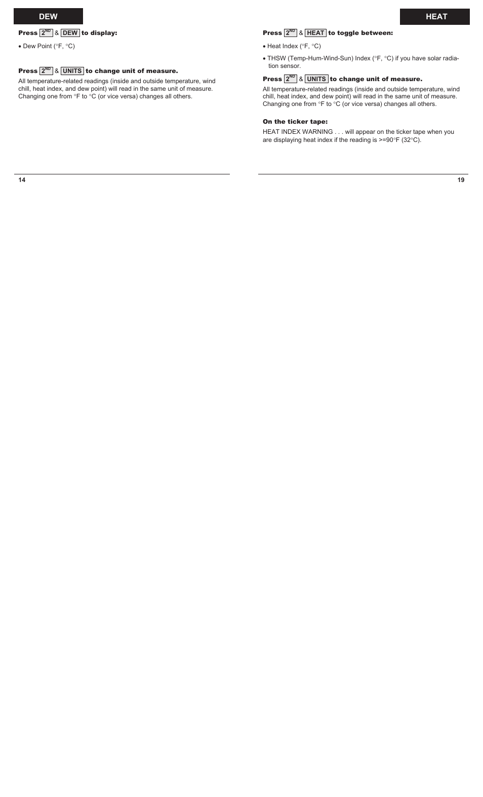DAVIS Vantage Pro2 Quick Reference Guide User Manual | Page 14 / 16