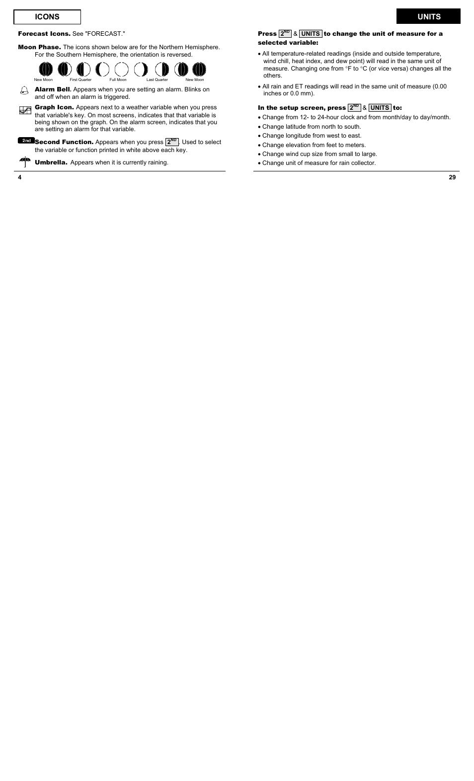 DAVIS Vantage Pro2 Quick Reference Guide User Manual | Page 4 / 16