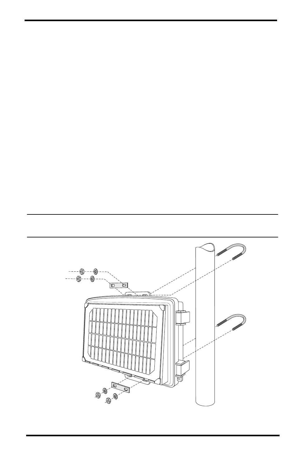 Installing a console or envoy in the shelter, Mounting the shelter, Mounting on a pole | DAVIS Extra Solar Panel Kit (6616) User Manual | Page 5 / 7