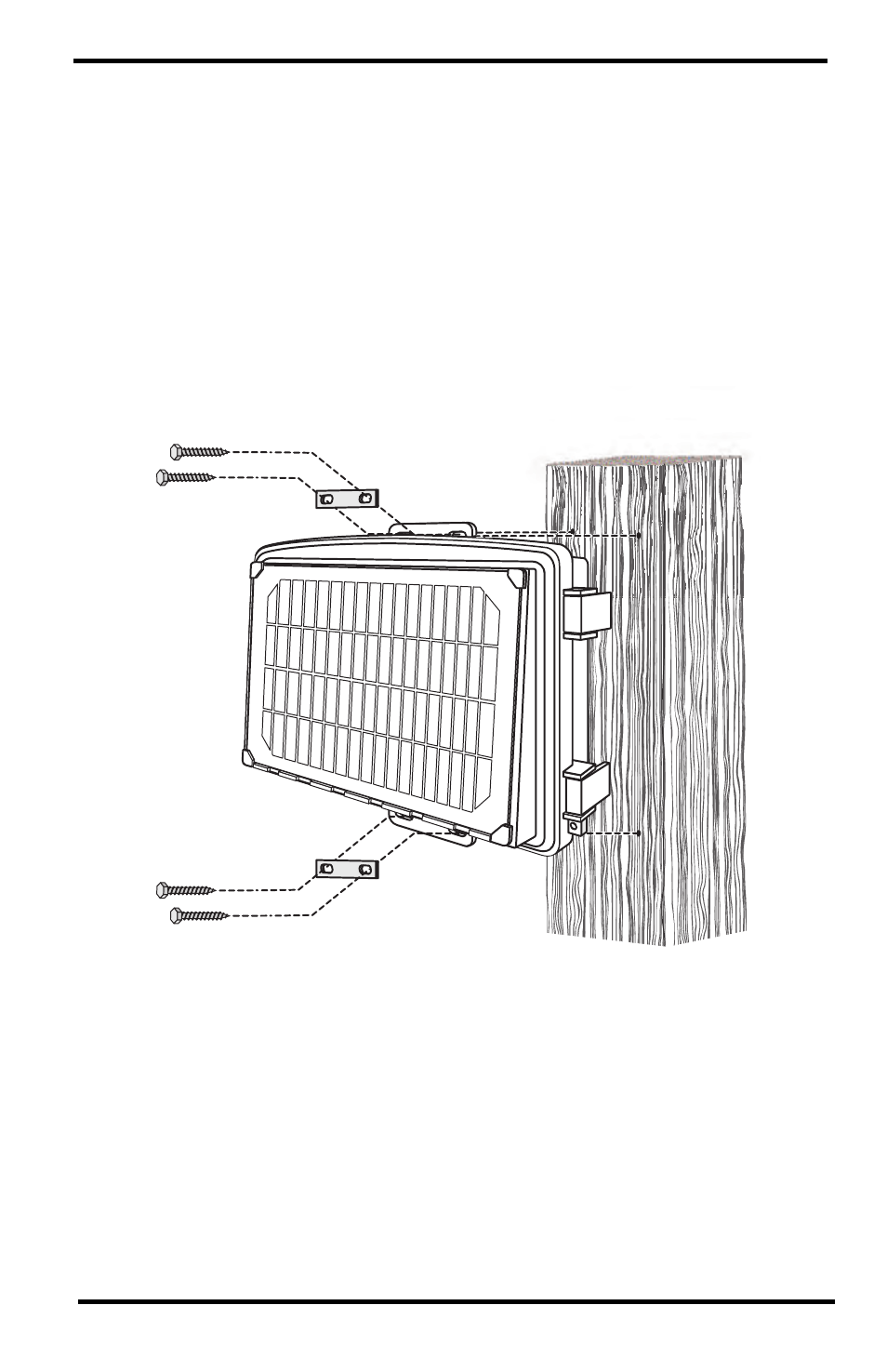 Mounting on a post or flat surface | DAVIS Extra Solar Panel Kit (6616) User Manual | Page 6 / 7