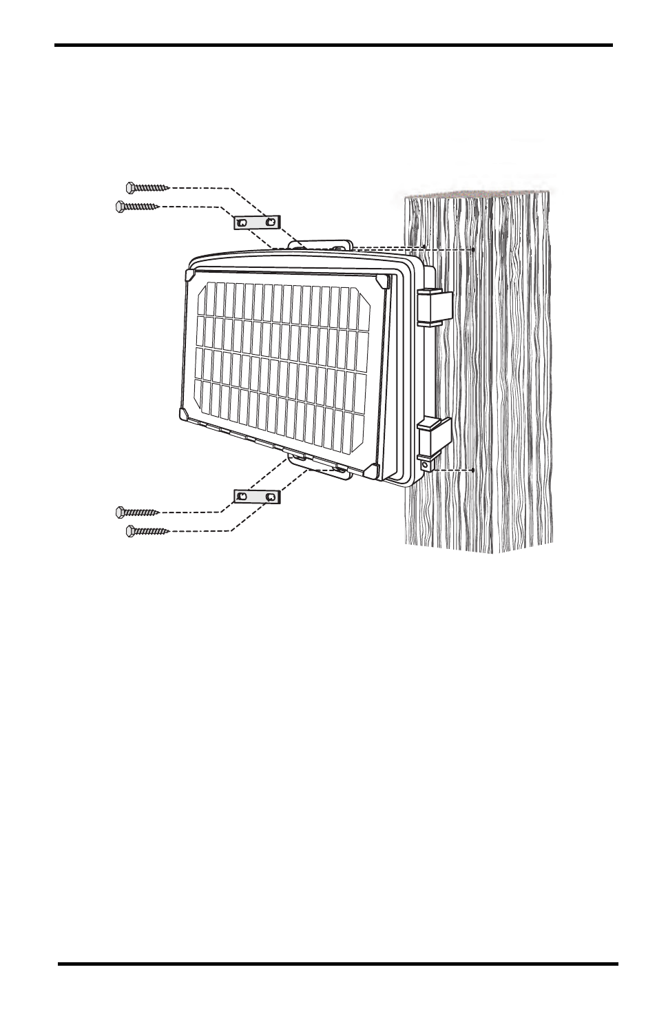 Mounting on a post or flat surface | DAVIS Solar Power Kits (6612, 6614) User Manual | Page 20 / 23