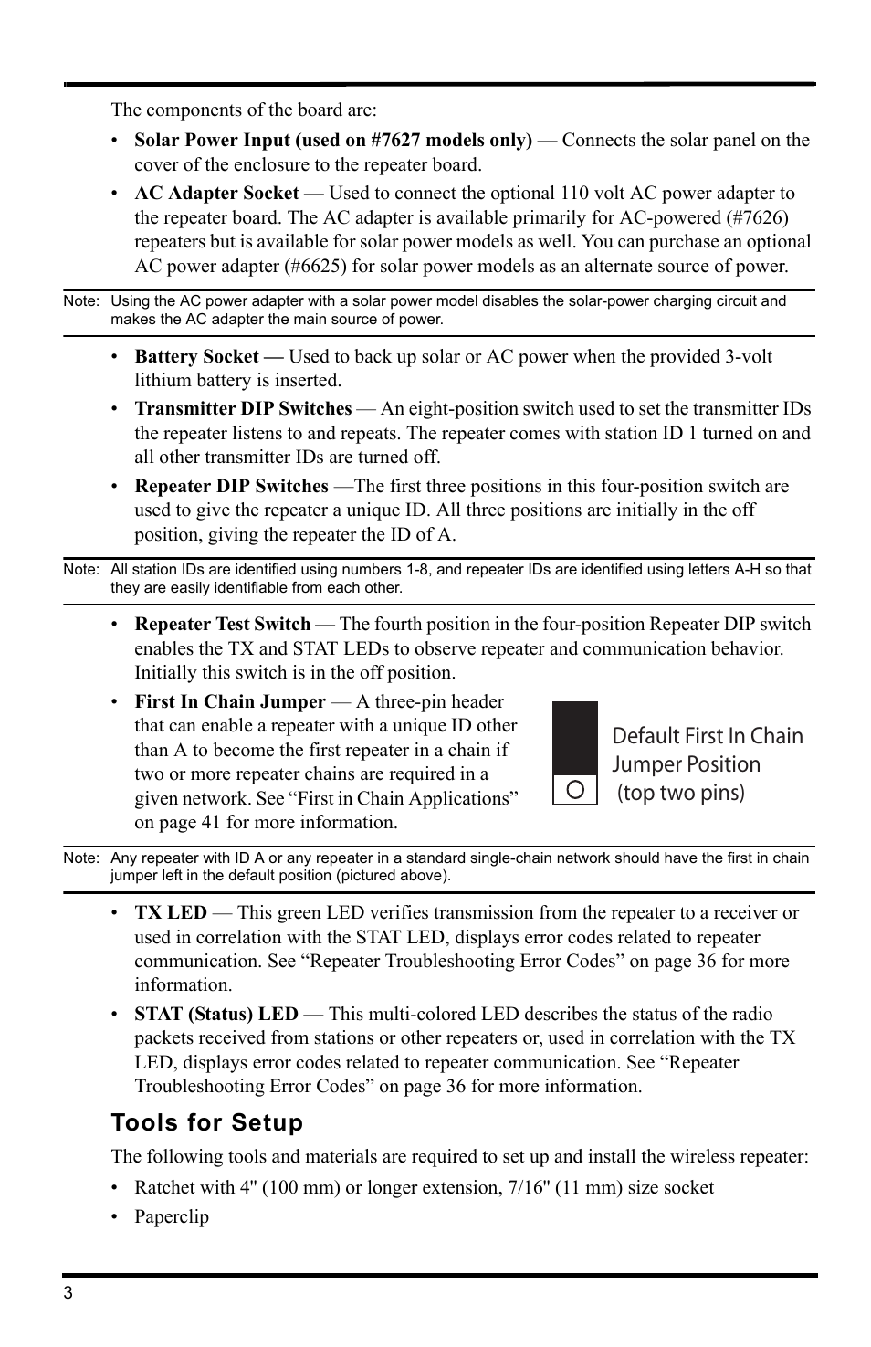 Tools for setup | DAVIS Wireless Repeater (7626, 7627) User Manual | Page 6 / 48