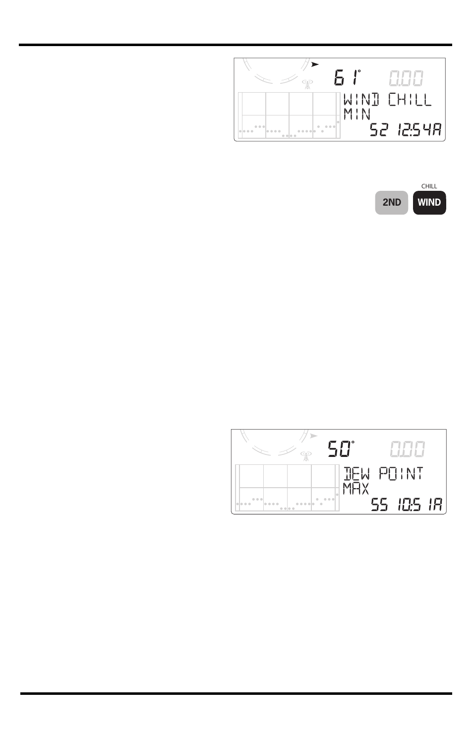 Wind chill, Dew point | DAVIS Vantage Vue Wireless Console Manual User Manual | Page 26 / 56