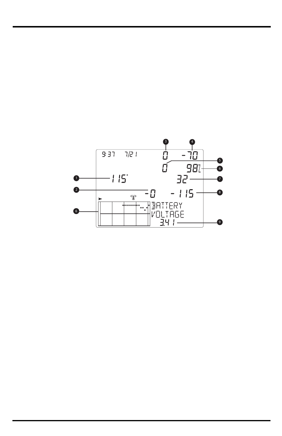 Screen 2: reception diagnostic screen | DAVIS Vantage Vue Wireless Console Manual User Manual | Page 44 / 56