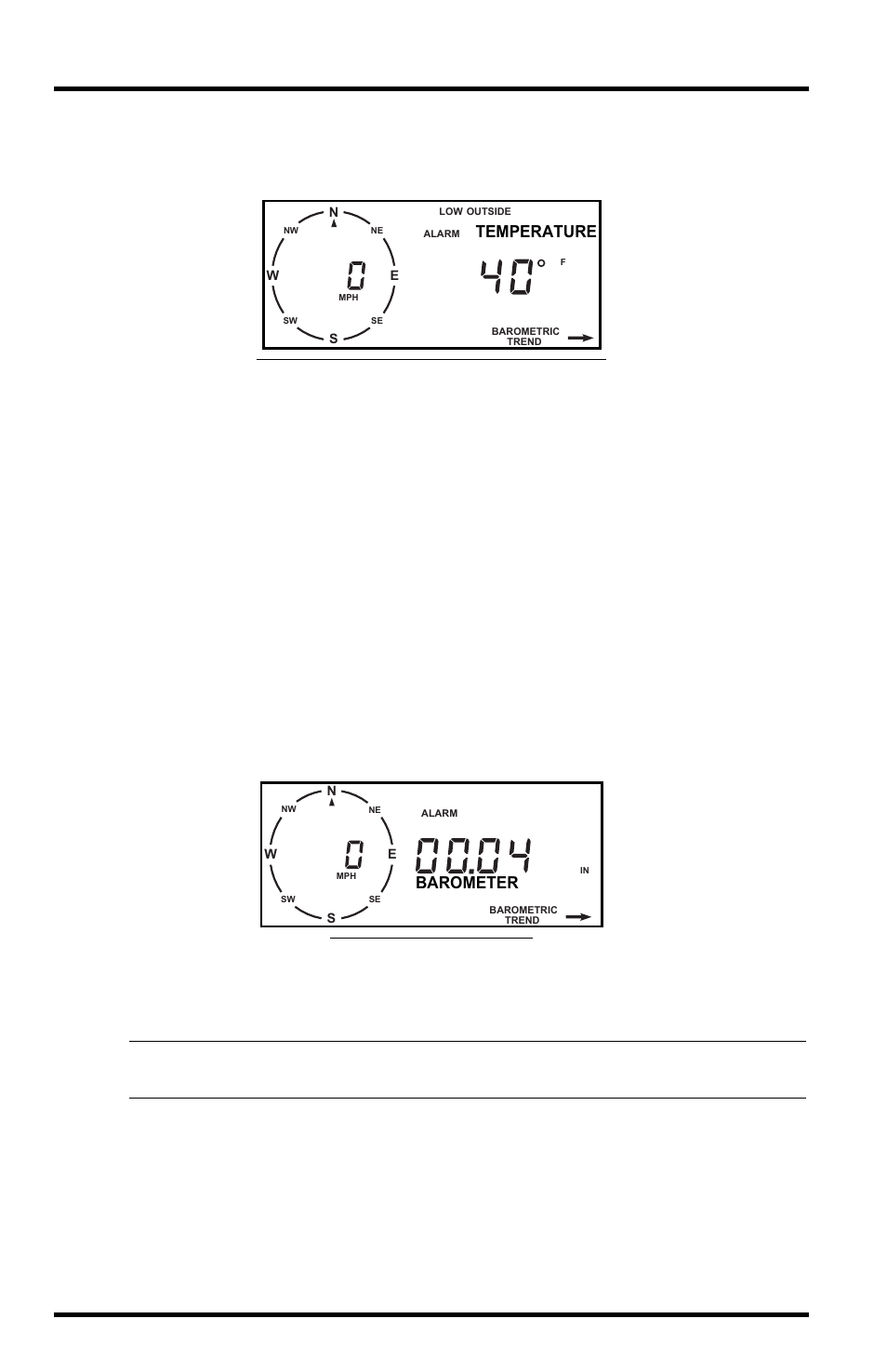 Press temp to exit | DAVIS Weather Monitor II (7440, 7440CS) User Manual | Page 36 / 48