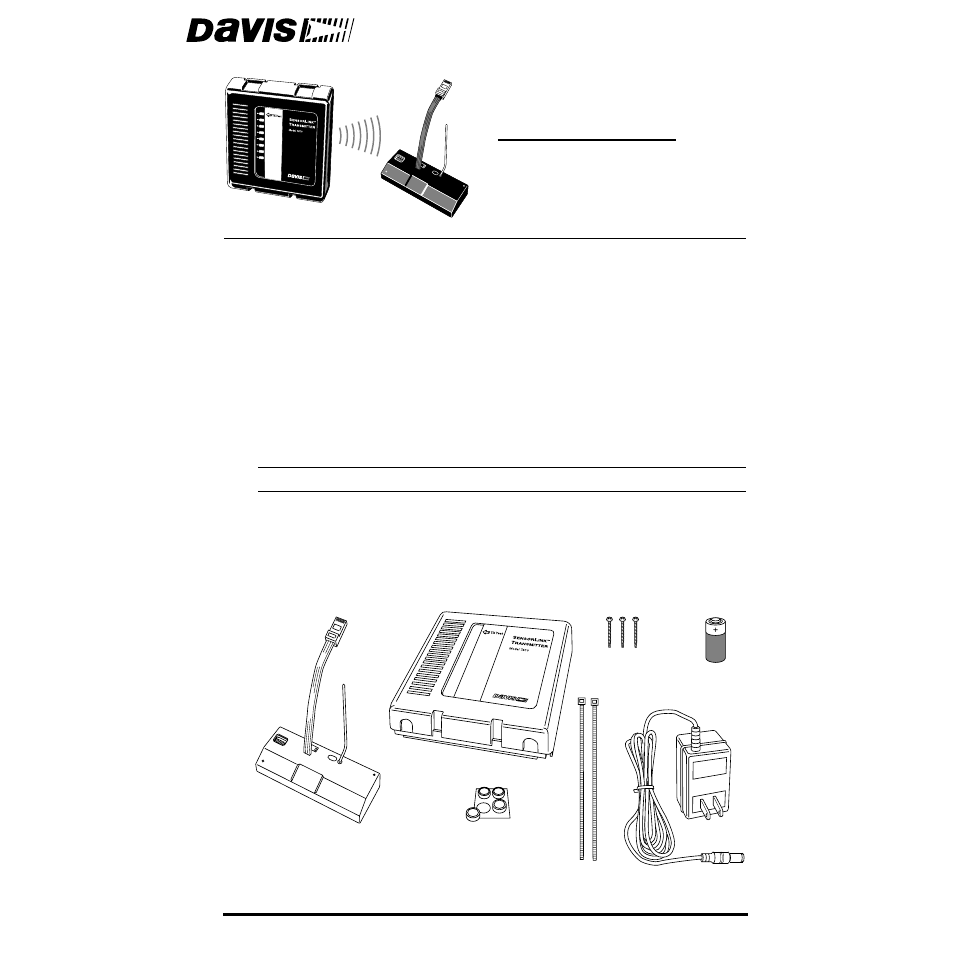 DAVIS SensorLink for Weather Monitor and Wizard User Manual | 12 pages