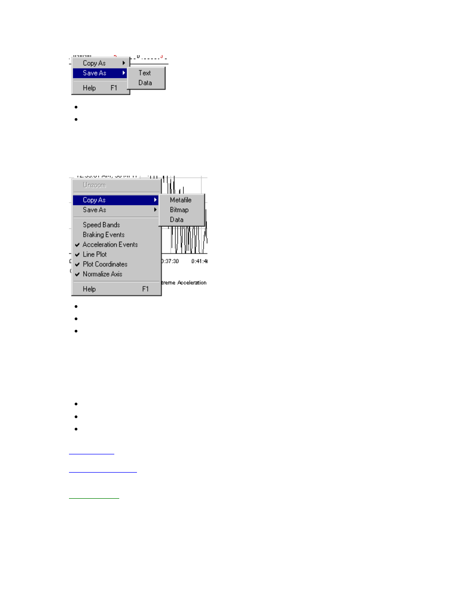 Save plot as, Using carchip help | DAVIS CarChip Online Help (8210, 8211, 8220, 8225) User Manual | Page 18 / 67