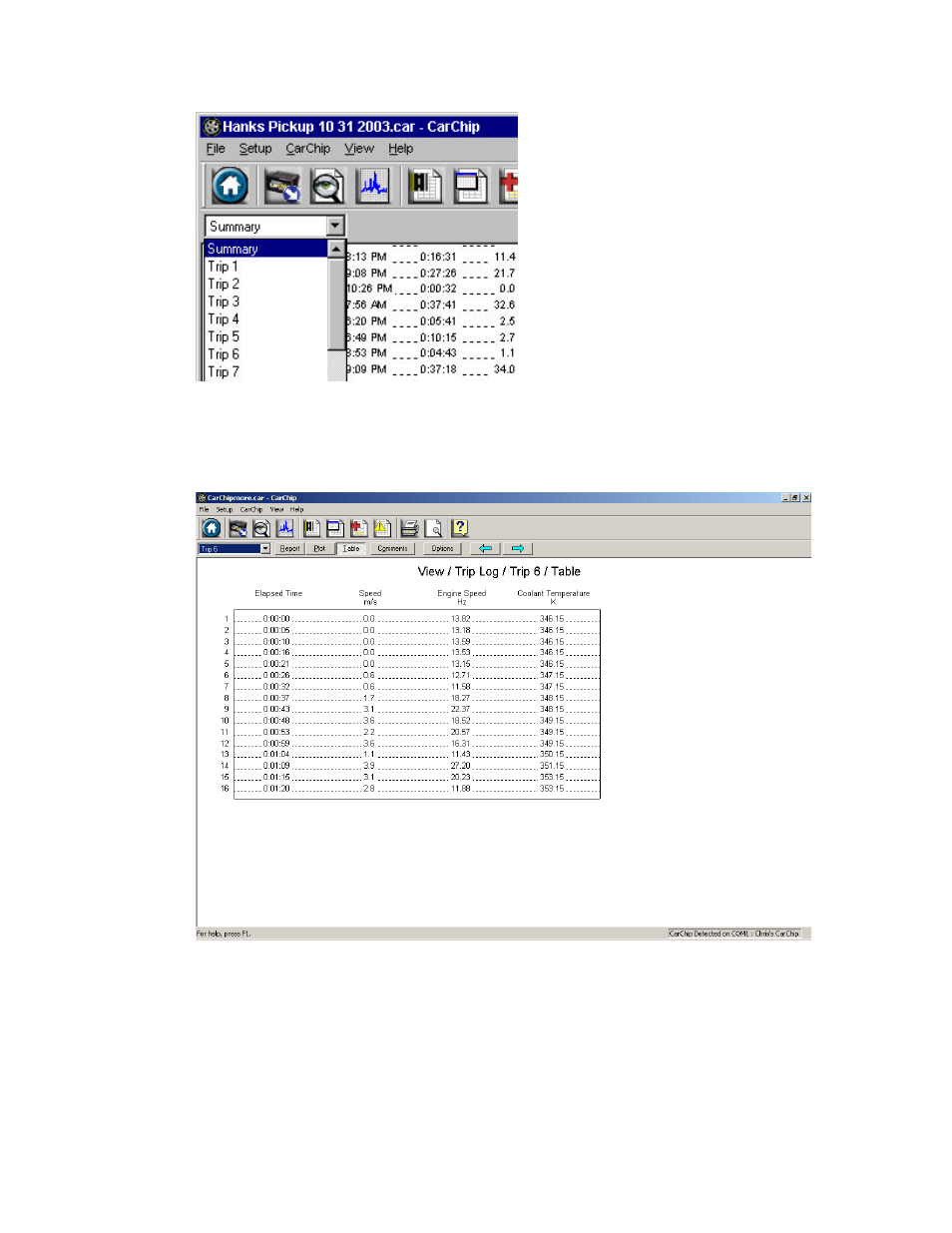 DAVIS CarChip Online Help (8210, 8211, 8220, 8225) User Manual | Page 46 / 67
