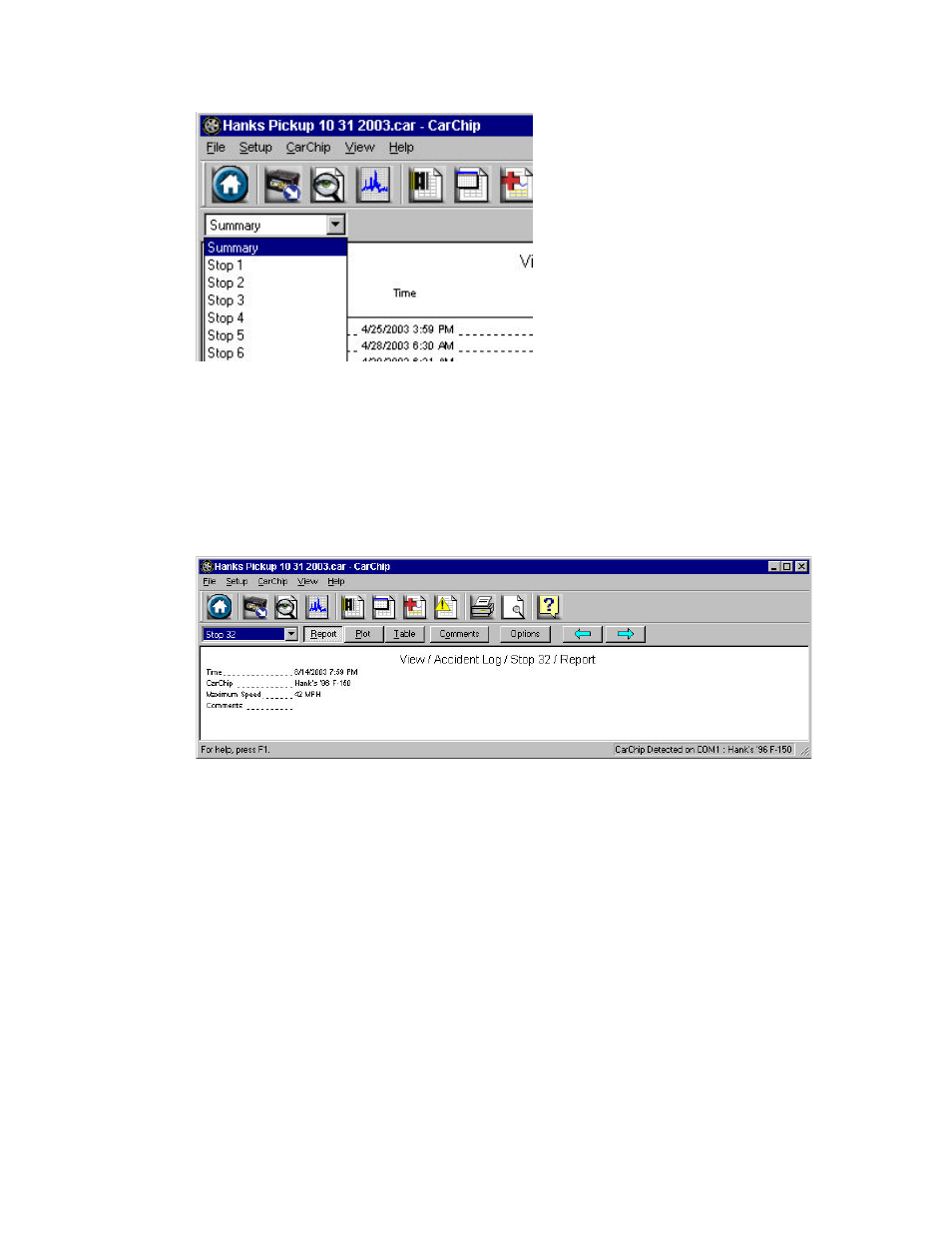 DAVIS CarChip Online Help (8210, 8211, 8220, 8225) User Manual | Page 53 / 67