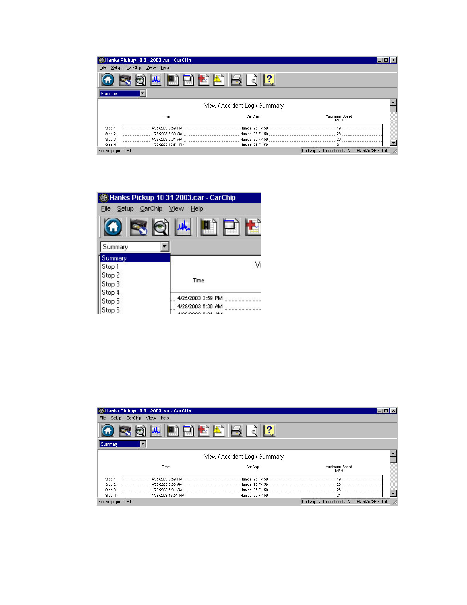 DAVIS CarChip Online Help (8210, 8211, 8220, 8225) User Manual | Page 54 / 67