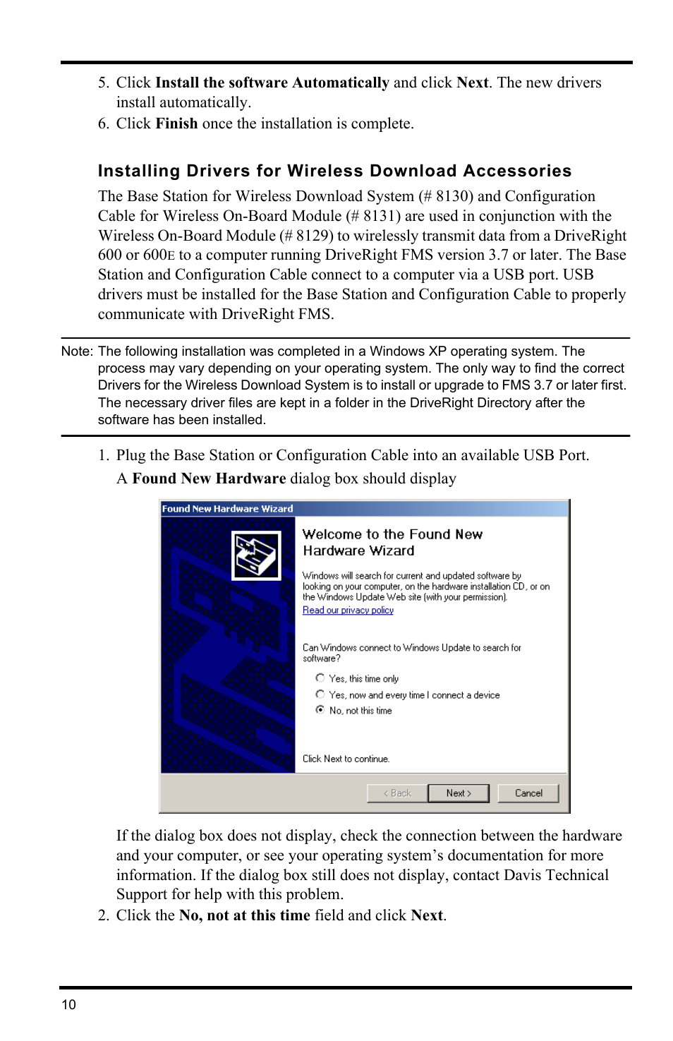 DAVIS FMS DriveRight Getting Started Guide (8186) User Manual | Page 14 / 24