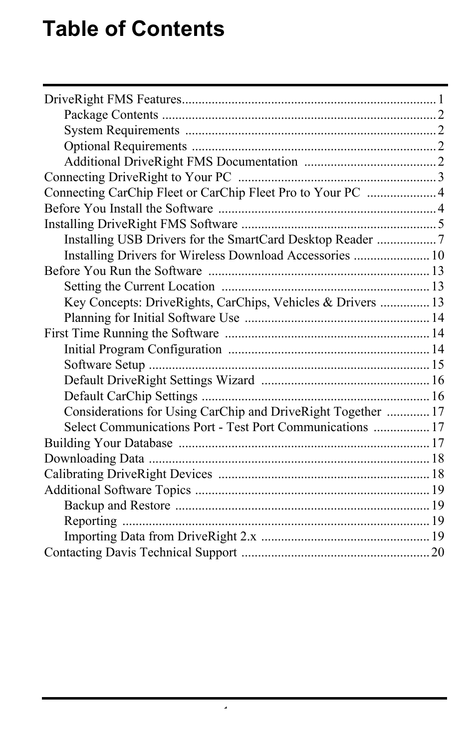 DAVIS FMS DriveRight Getting Started Guide (8186) User Manual | Page 3 / 24