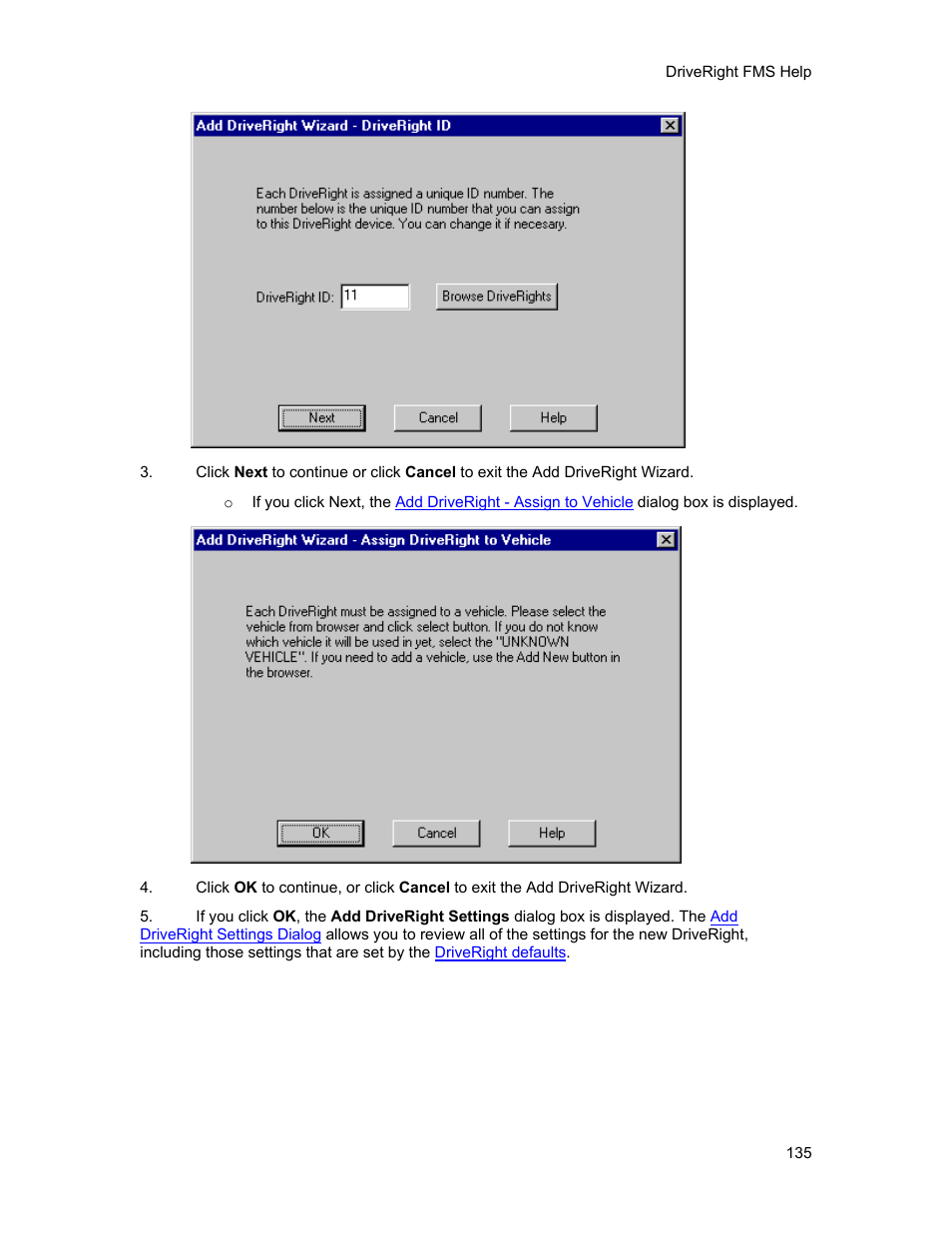 DAVIS FMS 3.9.3 DriveRight (8186) User Manual | Page 147 / 286