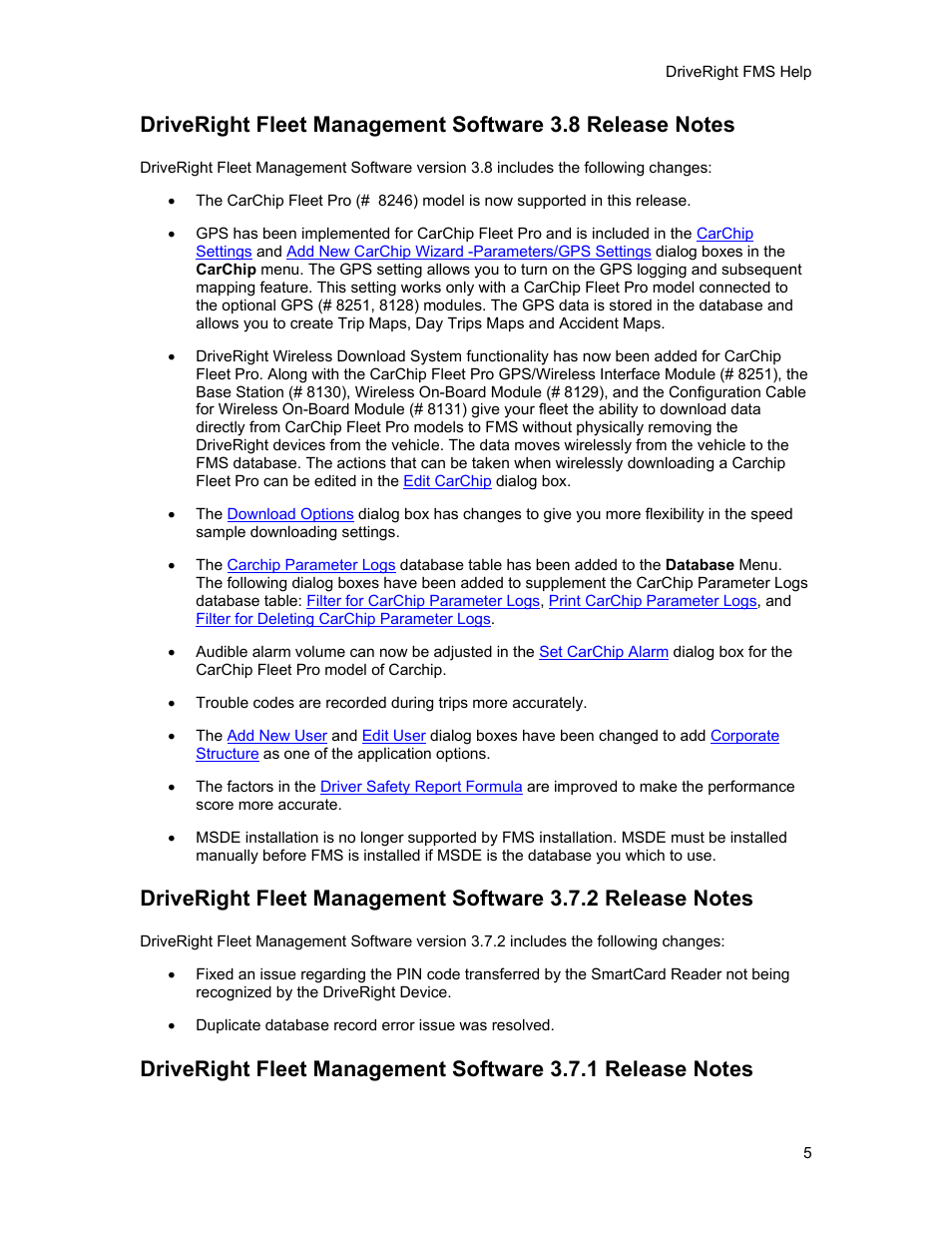 DAVIS FMS 3.9.3 DriveRight (8186) User Manual | Page 17 / 286