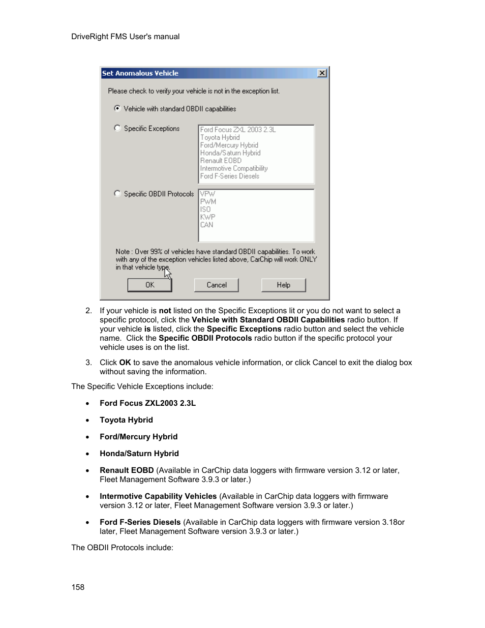 DAVIS FMS 3.9.3 DriveRight (8186) User Manual | Page 170 / 286