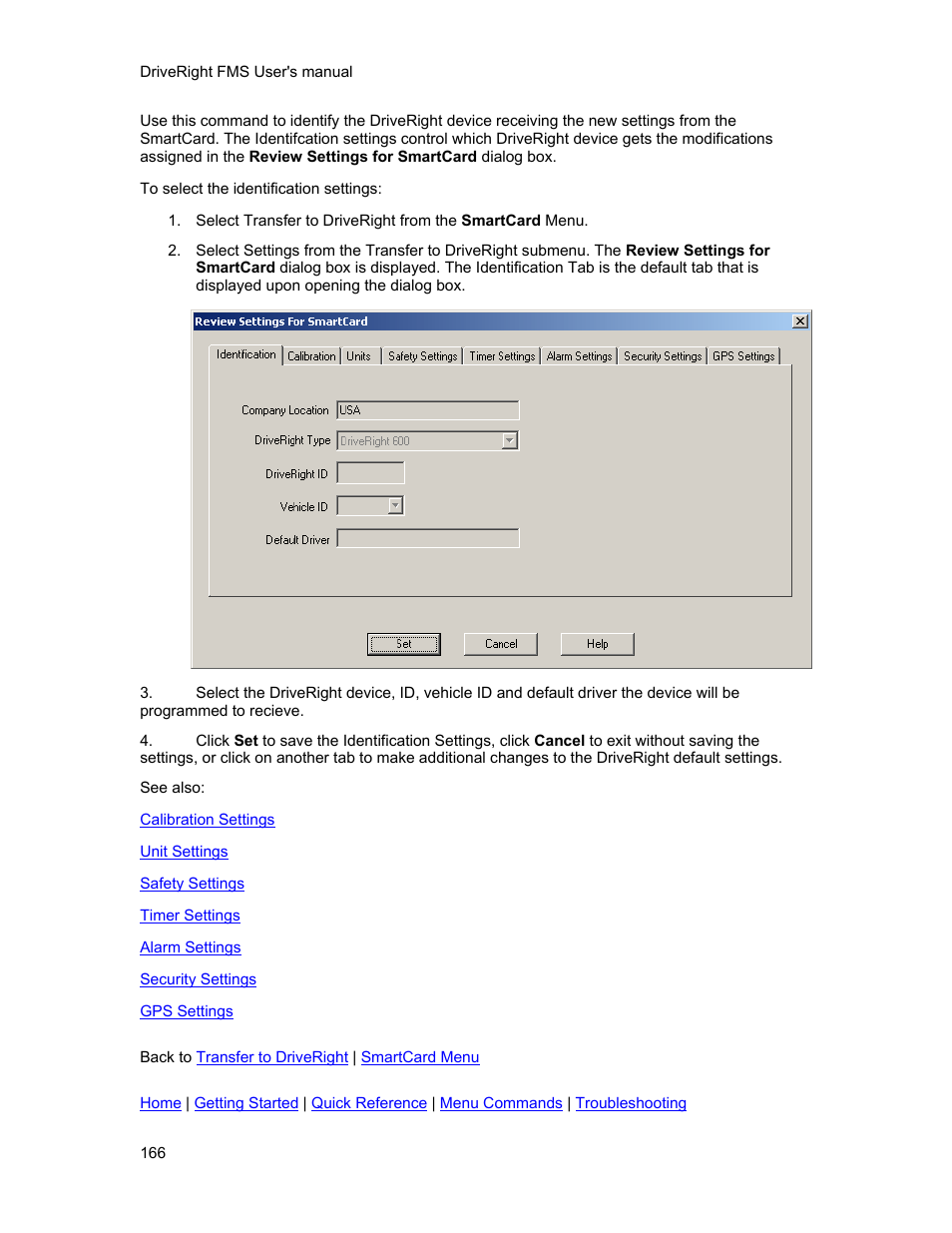 DAVIS FMS 3.9.3 DriveRight (8186) User Manual | Page 178 / 286