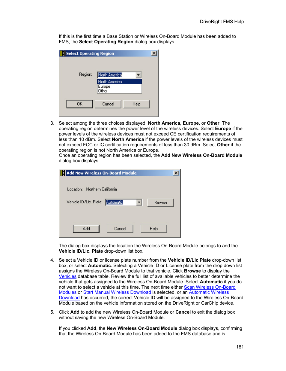 DAVIS FMS 3.9.3 DriveRight (8186) User Manual | Page 193 / 286