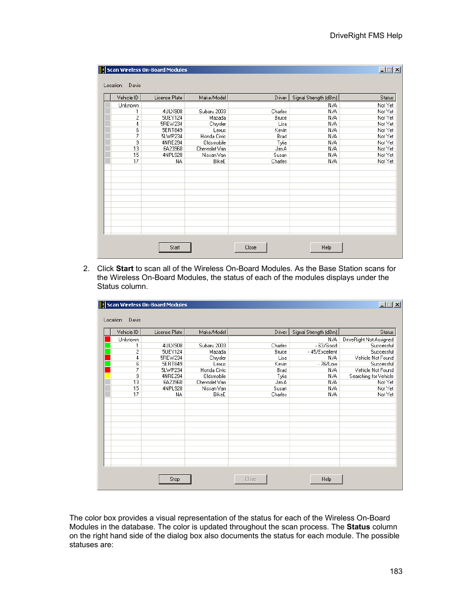 DAVIS FMS 3.9.3 DriveRight (8186) User Manual | Page 195 / 286