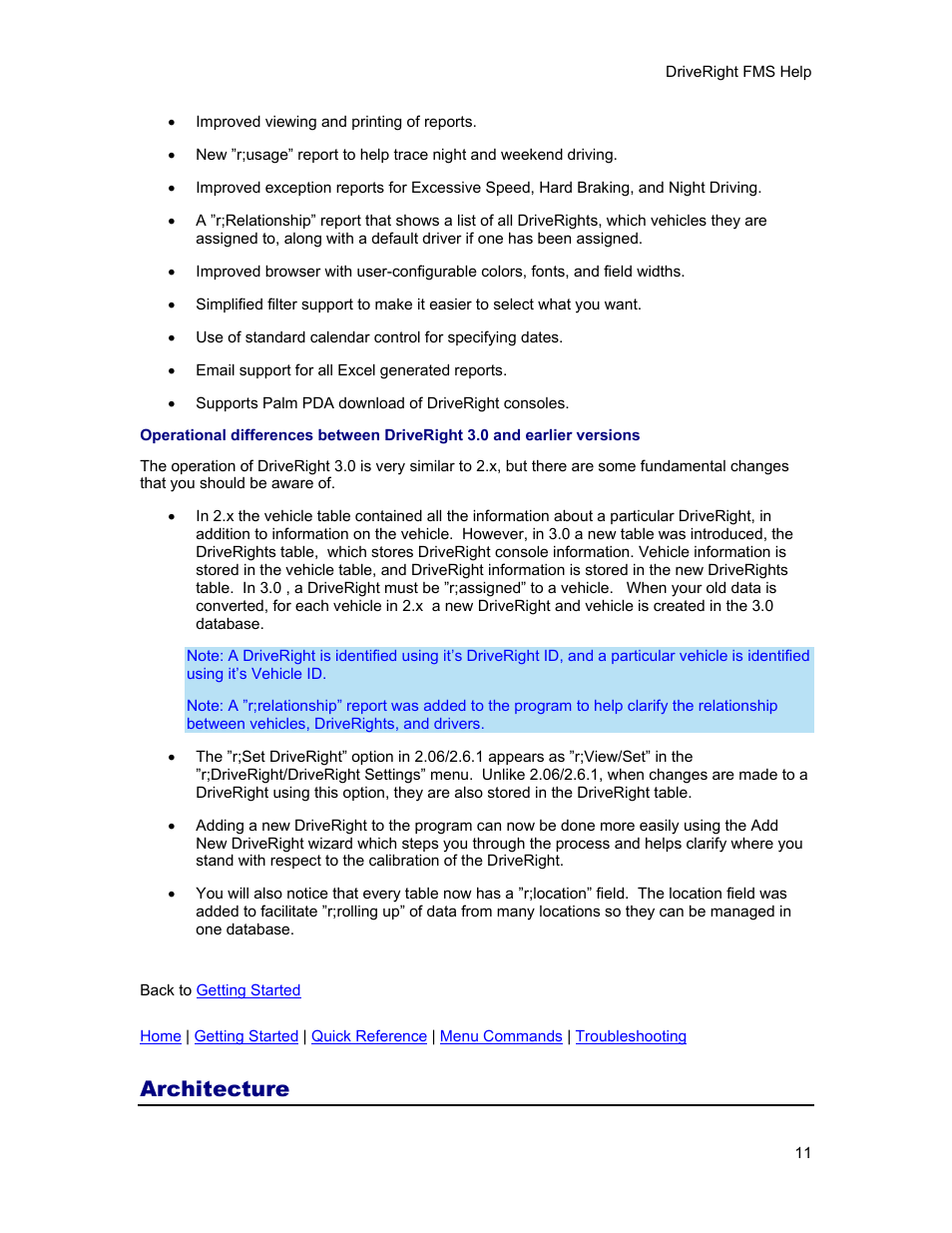 Architecture | DAVIS FMS 3.9.3 DriveRight (8186) User Manual | Page 23 / 286