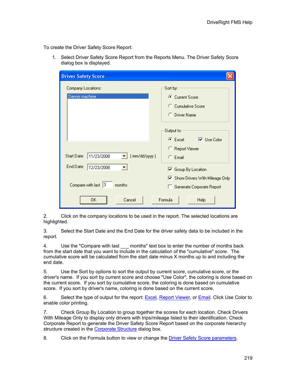 DAVIS FMS 3.9.3 DriveRight (8186) User Manual | Page 231 / 286