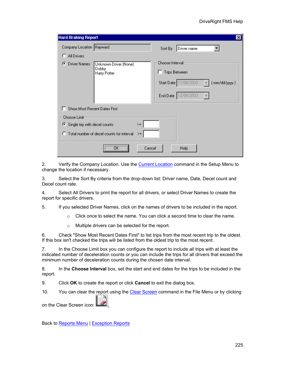 DAVIS FMS 3.9.3 DriveRight (8186) User Manual | Page 237 / 286