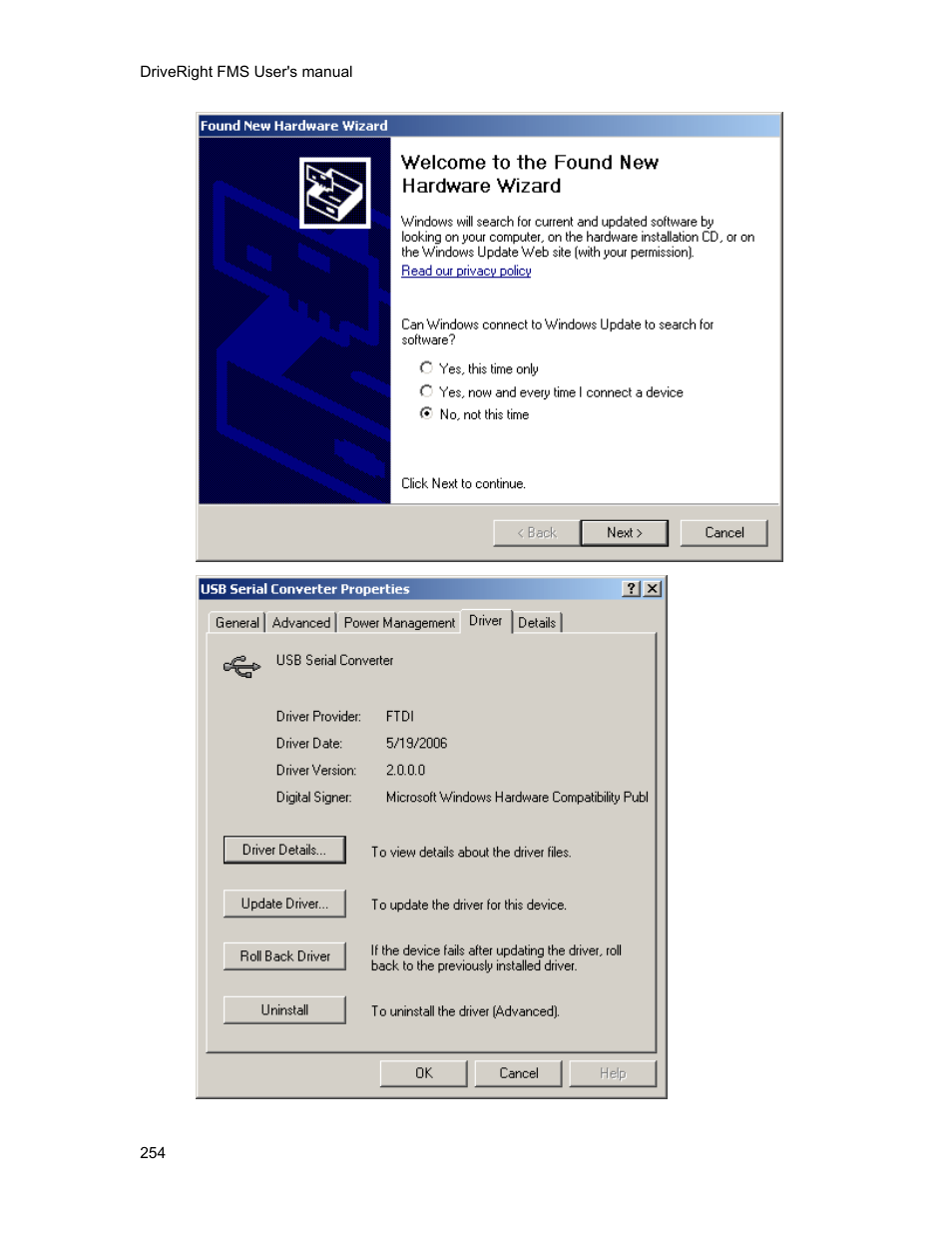 DAVIS FMS 3.9.3 DriveRight (8186) User Manual | Page 266 / 286