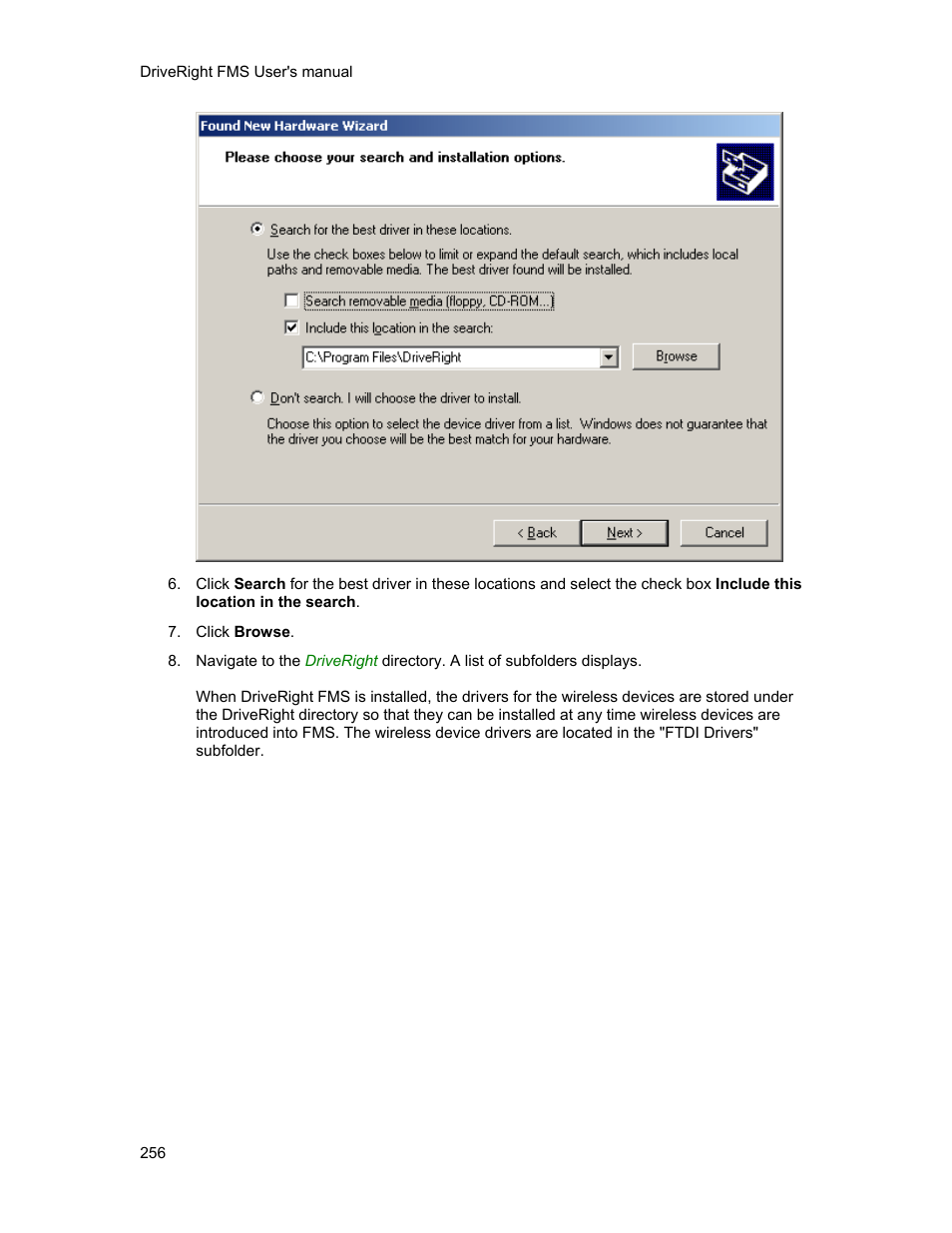 DAVIS FMS 3.9.3 DriveRight (8186) User Manual | Page 268 / 286