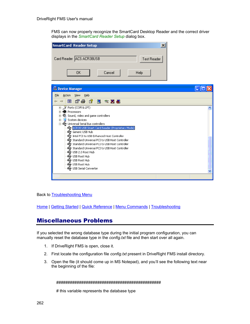 Miscellaneous problems | DAVIS FMS 3.9.3 DriveRight (8186) User Manual | Page 274 / 286