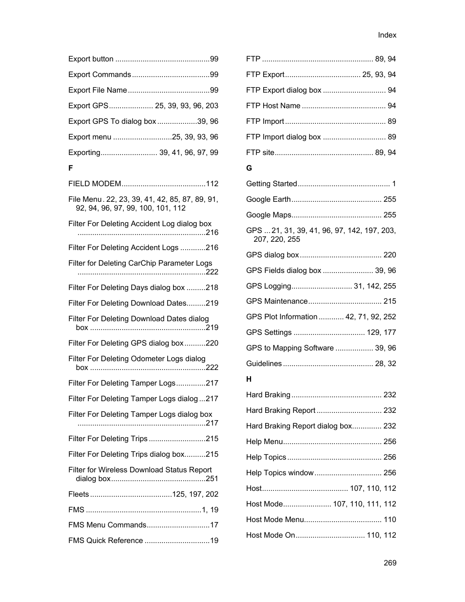 DAVIS FMS 3.9.3 DriveRight (8186) User Manual | Page 281 / 286