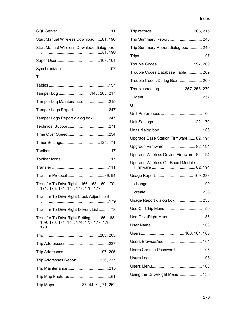 DAVIS FMS 3.9.3 DriveRight (8186) User Manual | Page 285 / 286