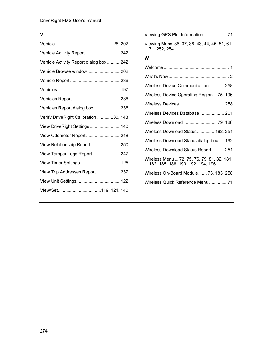 DAVIS FMS 3.9.3 DriveRight (8186) User Manual | Page 286 / 286