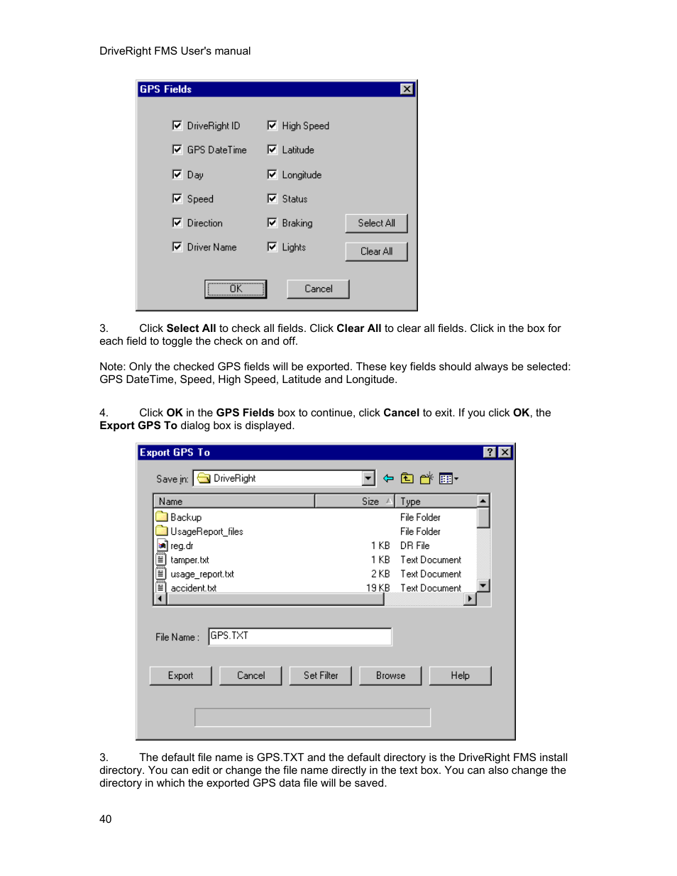 DAVIS FMS 3.9.3 DriveRight (8186) User Manual | Page 52 / 286