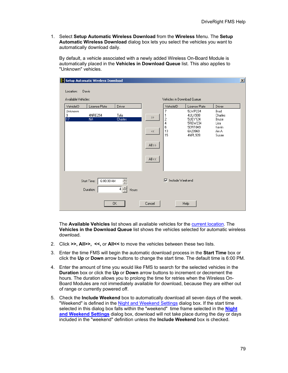 DAVIS FMS 3.9.3 DriveRight (8186) User Manual | Page 91 / 286