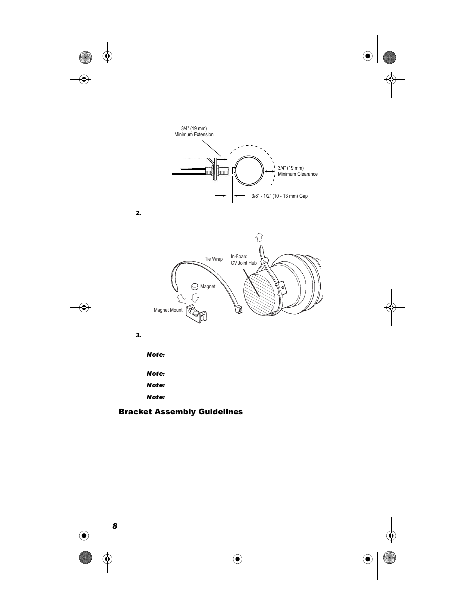 Bracket assembly guidelines | DAVIS DriveRight 600E GD/HD Installation Guide (8126GD, 8126HD) User Manual | Page 10 / 24